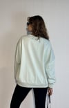 Kadın Bisiklet Yaka Uzun Kollu Yıldız Nakış Detaylı Turkuaz Sweatshirt -Sweatshirt-Tf The Fancy For You-yıldızsweat-Kadın Bisiklet Yaka Uzun Kollu Yıldız Nakış Detaylı Turkuaz Sweatshirt 