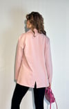Kadın Cep Detaylı Düğmeli Oversize Blazer Pudra Ceket -Ceket-Tf The Fancy For You-9912- Kadın Blazer Ceket 