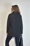 Kadın Cep Detaylı Düğmeli Oversize Blazer Siyah Ceket -Ceket-Tf The Fancy For You-9912-2- Kadın Blazer Ceket 