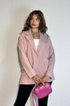 Kadın Cep Detaylı Düğmeli Oversize Blazer Pudra Ceket -Ceket-Tf The Fancy For You-9912- Kadın Blazer Ceket 