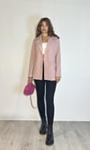Kadın Cep Detaylı Düğmeli Oversize Blazer Pudra Ceket -Ceket-Tf The Fancy For You-9912- Kadın Blazer Ceket 