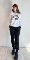 Kadın Geniş Yaka Baskılı Uzun Kol Oversize Bel Lastikli Siyah-Beyaz Eşofman Takımı-Alt Üst Takım -Tf The Fancy For You-8032-7-Kadın Geniş Yaka Baskılı Uzun Kol Oversize Bel Lastikli Siyah-Beyaz Eşofman Takımı