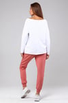Kadın Geniş Yaka Baskılı Uzun Kol Oversize Bel Lastikli Nar Çiçeği Eşofman Takımı-Alt Üst Takım -Tf The Fancy For You-8032-1-Kadın Geniş Yaka Baskılı Uzun Kol Oversize Bel Lastikli Nar Çiçeği Eşofman Takımı
