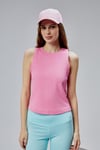 Kadın Halter Yaka Kolsuz Pembe Basic Crop Bluz-T-shirt-Tf The Fancy For You-1274-5-Kadın Halter Yaka Kolsuz Pembe Basic Crop Bluz