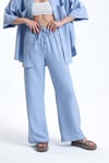 Kadın İkili Keten Gömlek Pantolon Alt Üst Takım-İkili Takım-Tf The Fancy For You-8736-