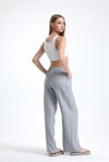 Kadın İkili Keten Gömlek Pantolon Alt Üst Takım-İkili Takım-Tf The Fancy For You-8736-