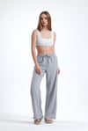 Kadın İkili Keten Gömlek Pantolon Alt Üst Takım-İkili Takım-Tf The Fancy For You-8736-