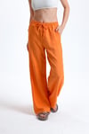 Kadın İkili Keten Gömlek Pantolon Alt Üst Takım-İkili Takım-Tf The Fancy For You-8736-