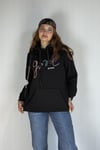 Kadın Kapüşonlu Baskı Detaylı Kanguru Cepli Oversize Sweatshirt -Sweatshirt-Tf The Fancy For You-7575-Kadın Kapüşonlu Yazı Nakışlı Kanguru Yumuşacık İçi Pamuklu Oversize Sweatshirt