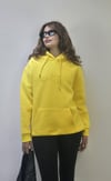 Kadın Kapüşonlu Baskı Detaylı Kanguru Cepli Oversize Sarı Sweatshirt-Sweatshirt-Tf The Fancy For You-yenisarısweat-Kadın Kapüşonlu Baskı Detaylı Kanguru Cepli Oversize Sarı Sweatshirt