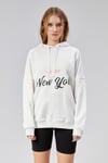 Kadın Kapüşonlu Baskı Detaylı Uzun Kol Oversize Ekru Sweatshirt-Sweatshirt-Tf The Fancy For You-9065-4-Kadın Kapüşonlu Baskı Detaylı Uzun Kol Oversize Ekru Sweatshirt