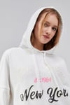 Kadın Kapüşonlu Baskı Detaylı Uzun Kol Oversize Ekru Sweatshirt-Sweatshirt-Tf The Fancy For You-9065-4-Kadın Kapüşonlu Baskı Detaylı Uzun Kol Oversize Ekru Sweatshirt