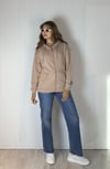 Kadın Kapüşonlu Fermuarlı Cep Detaylı Oversize Kahverengi  Hırka Sweatshirt-Sweatshirt-Tf The Fancy For You-7747-1-Kadın Kapüşonlu Fermuarlı Cep Detaylı Oversize Kahverengi  Hırka Sweatshirt