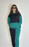 Kadın Kapüşonlu Kanguru Cepli Baskı Detaylı Uzun Kollu Oversize Bel Lastikli Siyah Eşofman Takımı-Alt Üst Takım -Tf The Fancy For You-8165-2-Kadın Kapüşonlu Kanguru Cepli Baskı Detaylı Uzun Kollu Oversize Bel Lastikli Siyah Eşofman Takımı