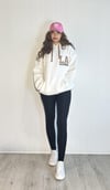 Kadın Kapüşonlu Kanguru Cepli Baskı Detaylı Uzun Kol Oversize Ekru Sweatshirt-Sweatshirt-Tf The Fancy For You-8906-3-Kadın Kapüşonlu Kanguru Cepli Baskı Detaylı Uzun Kol Oversize Ekru Sweatshirt