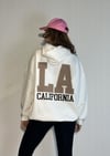 Kadın Kapüşonlu Kanguru Cepli Baskı Detaylı Uzun Kol Oversize Ekru Sweatshirt-Sweatshirt-Tf The Fancy For You-8906-3-Kadın Kapüşonlu Kanguru Cepli Baskı Detaylı Uzun Kol Oversize Ekru Sweatshirt