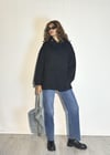 Kadın Kapüşonlu Kanguru Cepli Nakış Baskı Detaylı Uzun Kollu Oversize Sweatshirt -Sweatshirt-Tf The Fancy For You-7372-Kadın Ayıcık Nakış Detaylı Siyah Oversize Sweatshirt