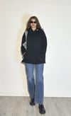Kadın Kapüşonlu Kanguru Cepli Nakış Baskı Detaylı Uzun Kollu Oversize Sweatshirt -Sweatshirt-Tf The Fancy For You-7372-Kadın Ayıcık Nakış Detaylı Siyah Oversize Sweatshirt