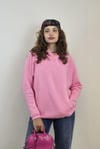 Kadın Kapüşonlu Kanguru Cepli Uzun Kol Oversize Pembe Sweatshirt-Sweatshirt-Tf The Fancy For You-8215-2-Kadın Kapüşonlu Kanguru Cepli Uzun Kol Oversize Sweatshirt