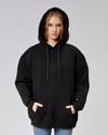 Kadın Kapüşonlu Nakış Baskı Detaylı Kanguru Cepli Uzun Kol Oversize Sweatshirt -SWEATSHİRT-Tf The Fancy For You-9793- Kadın Nakışlı Oversize Kapüşonlu Sweatshirt 