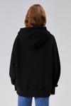 Kadın Kapüşonlu Nakış Baskı Detaylı Kanguru Cepli Uzun Kol Oversize Siyah Sweatshirt-Sweatshirt-Tf The Fancy For You-9793-1-Kadın Kapüşonlu Nakış Baskı Detaylı Kanguru Cepli Uzun Kol Oversize Siyah Sweatshirt