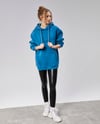 Kadın Kapüşonlu Nakış Baskı Detaylı Kanguru Cepli Uzun Kol Oversize Sweatshirt -SWEATSHİRT-Tf The Fancy For You-9793- Kadın Nakışlı Oversize Kapüşonlu Sweatshirt 