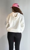 Kadın Kapüşonlu Oversize Ekru Peluş Sweathirt-Sweatshirt-Tf The Fancy For You-peluş1-2-Kadın Kapüşonlu Oversize Ekru Peluş Sweathirt