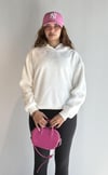 Kadın Kapüşonlu Oversize Ekru Peluş Sweathirt-Sweatshirt-Tf The Fancy For You-peluş1-2-Kadın Kapüşonlu Oversize Ekru Peluş Sweathirt