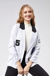 Kadın Nakışlı Örme Kumaş Gri Ceket-Ceket-Tf The Fancy For You-8540-3-Kadın Nakışlı Örme Kumaş Gri Ceket