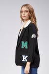 Kadın Nakışlı Örme Kumaş Siyah Ceket-Ceket-Tf The Fancy For You-8540-1-Kadın Nakışlı Örme Kumaş Siyah Ceket