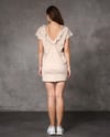 Kadın Sırt Dekolteli Kısa Kollu Mini Bej Elbise-Elbise-Tf The Fancy For You-6349-4-Kadın Sırt Dekolteli Kısa Kollu Mini Bej Elbise