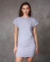 Kadın Sırt Dekolteli Kısa Kollu Mini Elbise - Siyah-SEZON SONU-Tf The Fancy For You-6349- Kadın Sırt Dekolteli Basic Yarasa Kol Mini Elbise 