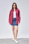 Kadın Uzun Kollu Oversize Gabardin Gömlek -YENİ GELENLER-Tf The Fancy For You-9977-