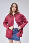 Kadın Uzun Kollu Oversize Gabardin Gömlek -YENİ GELENLER-Tf The Fancy For You-9977-