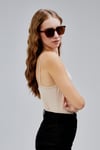 Kadın V Yaka Askılı Basic Tişört -T-shirt-Tf The Fancy For You-006-Kadın V Yaka Askılı Basic Tişört 