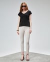 Kadın V Yaka Kısa Kol Düz Basic Siyah Tişört-T-shirt-Tf The Fancy For You-6219-3-Kadın V Yaka Kısa Kol Düz Basic Siyah Tişört