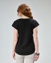 Kadın V Yaka Kısa Kol Düz Basic Siyah Tişört-T-shirt-Tf The Fancy For You-6219-3-Kadın V Yaka Kısa Kol Düz Basic Siyah Tişört