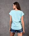 Kadın V Yaka Kısa Kol Düz Basic Tişört -T-SHİRT-Tf The Fancy For You-8462-Kadın V Yaka Tişört 