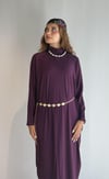 Kadın Yarım Balıkçı Yaka Uzun Kol Oversize Midi Boy Mürdüm Elbise -Elbise-Tf The Fancy For You-8295-3-Kadın Yarım Balıkçı Yaka Uzun Kol Oversize Midi Boy Mürdüm Elbise 
