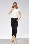 Kadın Yarım Balıkçı Yaka Viscon Kumaş Kısa Kollu Beyaz Crop Bluz -T-shirt-Tf The Fancy For You-1070-1-Kadın Yarım Balıkçı Yaka Viscon Kumaş Kısa Kollu Beyaz Crop Bluz 