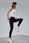 Kadın Yüksek Bel Kalın Kemer Slim Fit Tayt -TAYT-Tf The Fancy For You-9135-Kadın Yüksek Bel Toparlayıcı Spor Tayt