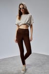Kadın Yüksek Bel Kalın Kemer Slim Fit Tayt -TAYT-Tf The Fancy For You-9135-Kadın Yüksek Bel Toparlayıcı Spor Tayt