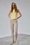 Kadın Yüksek Bel Kalın Kemer Slim Fit Tayt -TAYT-Tf The Fancy For You-9135-Kadın Yüksek Bel Toparlayıcı Spor Tayt