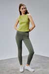 Kadın Yüksek Bel Kalın Kemer Slim Fit Tayt -Tayt-Tf The Fancy For You-9124-Kadın Yüksek Bel Toparlayıcı Spor Tayt