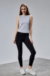 Kadın Yüksek Bel Kalın Kemer Slim Fit Siyah Tayt-Tayt-Tf The Fancy For You-9124-3-Kadın Yüksek Bel Kalın Kemer Slim Fit Siyah Tayt
