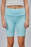 Kadın Yüksek Bel Toparlayıcı Slim Fit Kısa Mavi Şort Tayt-Tayt-Tf The Fancy For You-8590alt-1-Kadın Yüksek Bel Toparlayıcı Slim Fit Kısa Mavi Şort Tayt