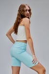 Kadın Yüksek Bel Toparlayıcı Slim Fit Kısa Mavi Şort Tayt-Tayt-Tf The Fancy For You-8590alt-1-Kadın Yüksek Bel Toparlayıcı Slim Fit Kısa Mavi Şort Tayt