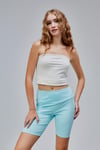 Kadın Yüksek Bel Toparlayıcı Slim Fit Kısa Mavi Şort Tayt-Tayt-Tf The Fancy For You-8590alt-1-Kadın Yüksek Bel Toparlayıcı Slim Fit Kısa Mavi Şort Tayt