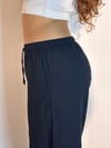 Kadın Yüksel Bel Lastikli Bol Paça Pantolon -Pantolon-Tf The Fancy For You-web10-Kadın Bel Bağcıklı Bol Pantolon