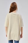 Kadın Yuvarlak Yaka Baskı Detaylı Kısa Kollu Oversize Tişört -T-SHİRT-Tf The Fancy For You-9681-Kadın Los Angeles Baskılı Bisiklet Yaka Kısa Kol Tişört 